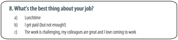 What's the best thing about your job?